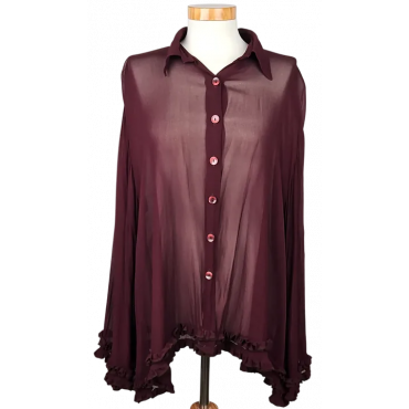 RIEGER VIENNA Damen Bluse, rot -Gr. XL 
