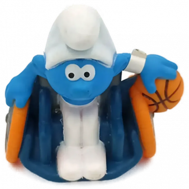 Schleich Peyo Schlümpfe - Basketball Rollstuhlfahrer Schlumpf