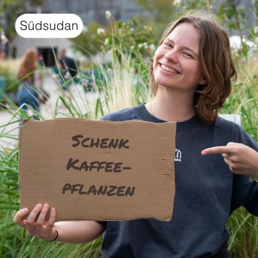 Pflanz einen Kaffeebaum im Südsudan