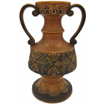 West Germany - Keramik Vase in Brauntönen