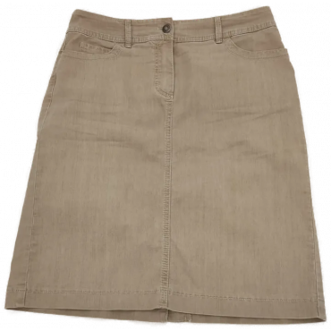 Gerry Weber Damen Jeans Rock Beige Gr. 38