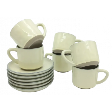 Keramik Tassen Set - 6 Stück 