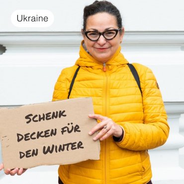 Schenk warme Decken für den kalten Winter in der Ukraine