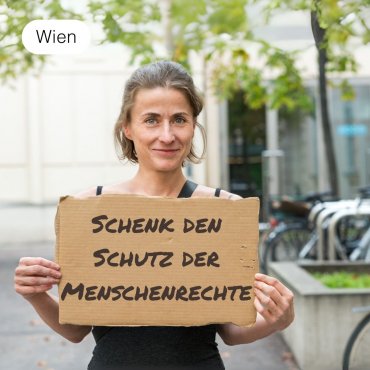 Schenk den Schutz der Menschenrechte