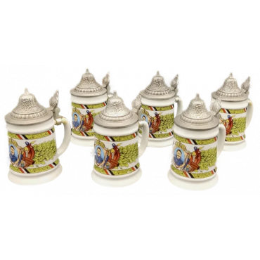 Mini-Bierkrüge 6 Stk.