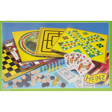 Spielesammlung mit 100 Spielmöglichkeiten - Gesellschaftsspiele - Heinz 