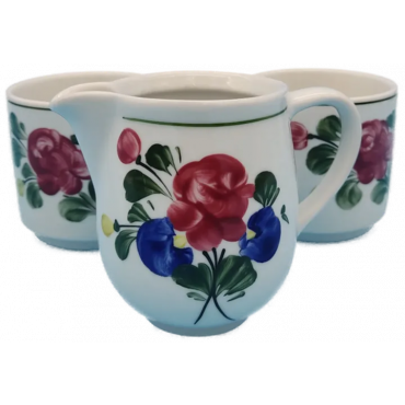 Lilien Porzellan "Alpenflora" Austria handbemalt 3er Set