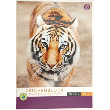 Edition Dürer Zeichenblock DIN A4, 18 Blatt, Zeichenpapier 100 g/m²