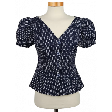 Lena Hoschek Damen Bluse, blau - Gr. S