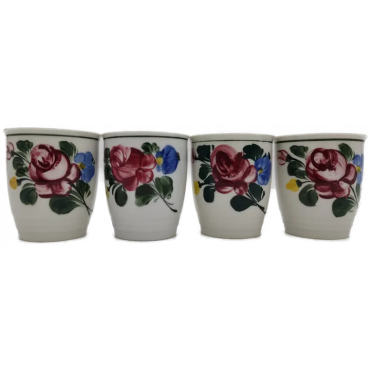 Lilien Porzellan Becher "Alpenflora" Set (4 Stück)