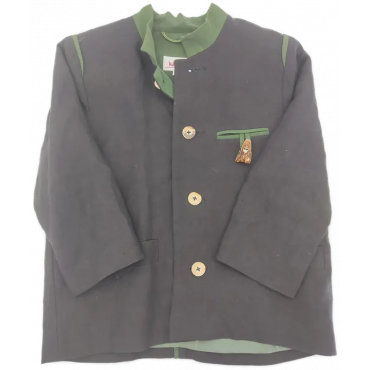 Mothwurf Kinder Sakko Leinen grau, Gr. 6