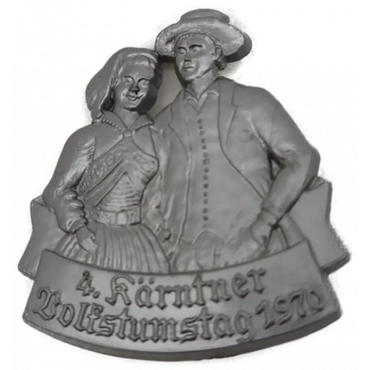 Anstecker " 4. Kärntner Volkstumstag"  Villach 1970