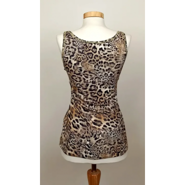 Marc Cain Oberteil braun Animal Print Gr. L
