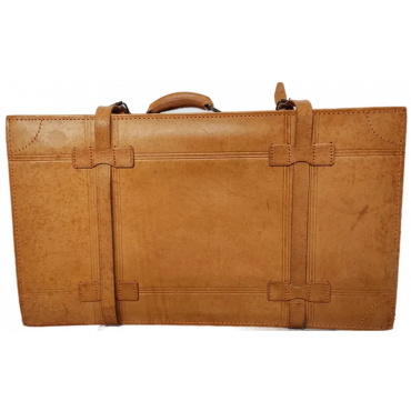 Antik Lederkoffer Cognac Vintage