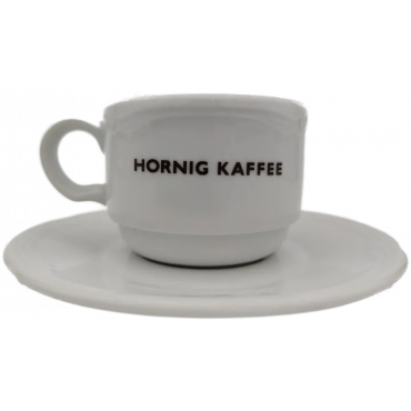 Lilien Porzellan Caroline weiß (Hornig Kaffee), Tasse mit Untertasse