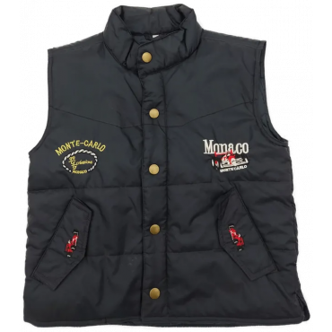 JGG creations Monaco Kinder Steppweste schwarz Gr. 10 Vintage