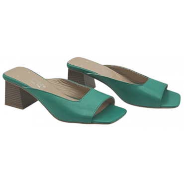 BETIECE Happy Feet Damen Leder Sandalen, grün - Gr. 39