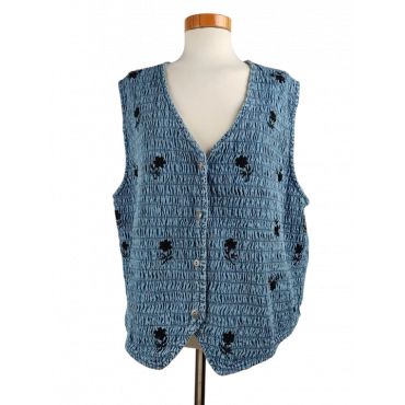 Lontrum Blues Damen Weste, blau - Gr. XL