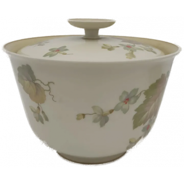 Sorau Carstens Porzellan, Set (Vase und Schale) Blumendekor Vintage