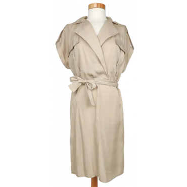 Only Studio Damen Midikleid, beige - Gr. S 
