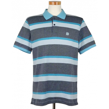 Baldessarini Herren Polo Shirt, blau - Gr. L 