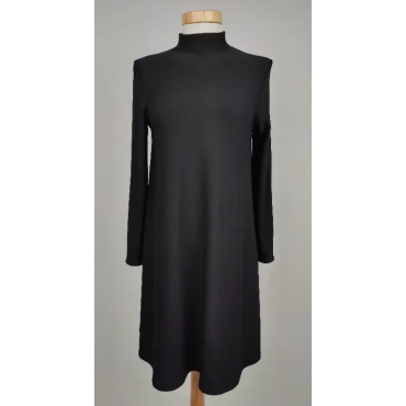 River Island Damen Rollkragenkleid, schwarz - Gr. S