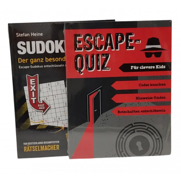 "Escape-Quiz für clevere Kids ab 8 Jahren" und "Escape-Sudoku für Kids ab 8 Jahren" - Buch Package mit 2 Büchern