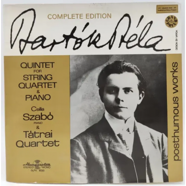 Vinyl LP - Bartók Béla, Csilla Szabó, Tátrai Quartet - Quintet for String Quartet & Piano 