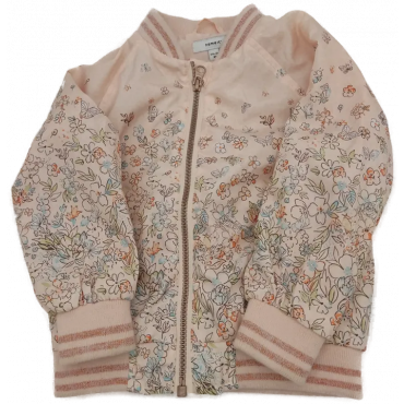 Name It Kinder Jacke Lachs geblümt Gr. 92