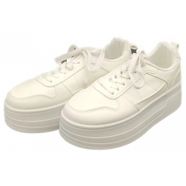 Plateauschuhe weiß Gr. 39