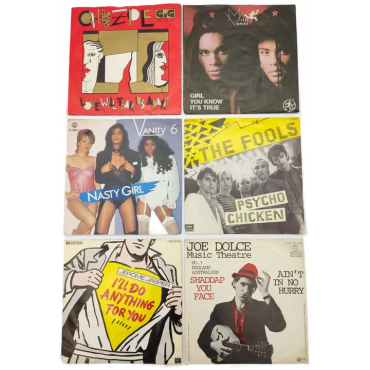 Vinyl 7", Singles -  6 x Hits aus den 80er Jahren, div. Genres