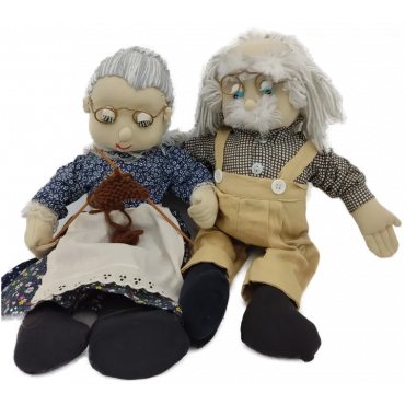 Puppen Pärchen "Oma und Opa"
