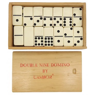 Vintage Double Nine Domino by Cambor