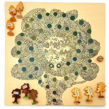 Plant-planet - Würfelspiel aus Holz - Handgefertigt