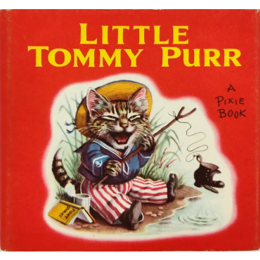 A Pixie Book - Little Tommy Purr - Racey Helps - Vintage 1950er 