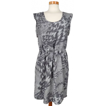 BANANA REPUBLIC Damen Midikleid, grau - Gr. M 