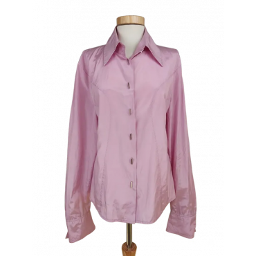 Vintage Tuzzi Damen Bluse, rosa - Gr. XL 