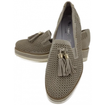 Tamaris Damen Schuhe  taupe Gr. 37