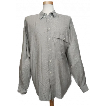 Versace Herren Hemd grau Gr. 52 Vintage