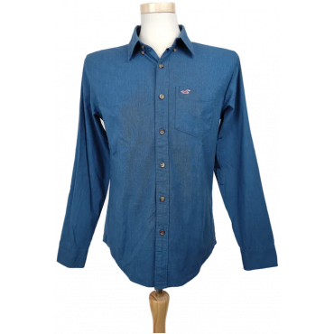 Hollister Herren Hemd blau Gr.S