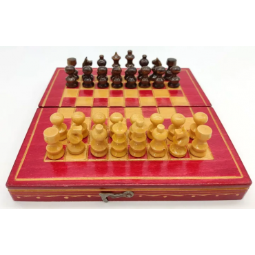 Reise Schachspiel aus Holz 
