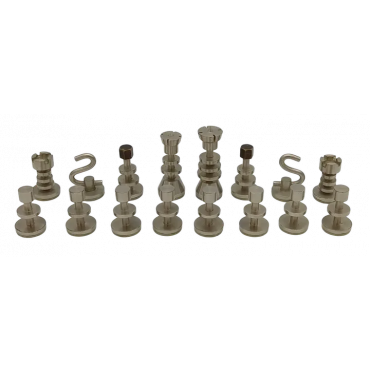 Schachfiguren aus Metall - 32 Stück
