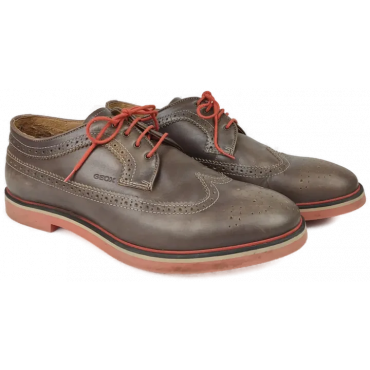 Geox Herren Schnürschuh, taupe - Gr. 43