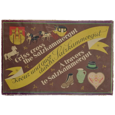 Kreuz und quer durchs Salzkammergut - Vintage Gesellschaftsspiel