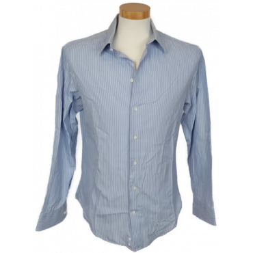 Armani Herren Hemd blau/weis Gr. 39