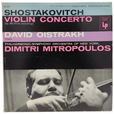 Vinyl LP - Shostakovitch, Oistrakh, Mitropoulos - Violin Concerto Op. 99