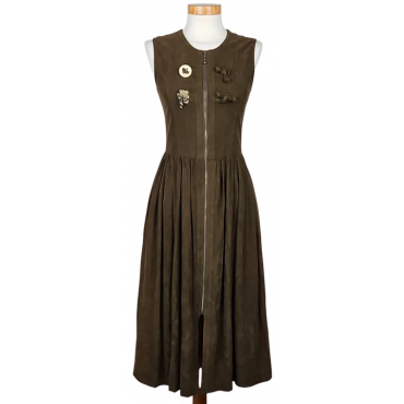 SPORTALM Damen Trachtenkleid (Dirndl), braun - Gr. 152/ S 