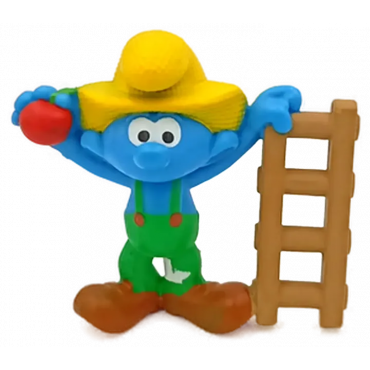 Schleich Peyo Schlümpfe - Bauernhof Schlumpf mit Apfel