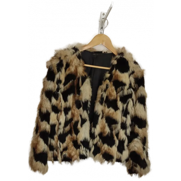 maddy...k Damen Jacke Felloptik mehrfarbig Gr. L