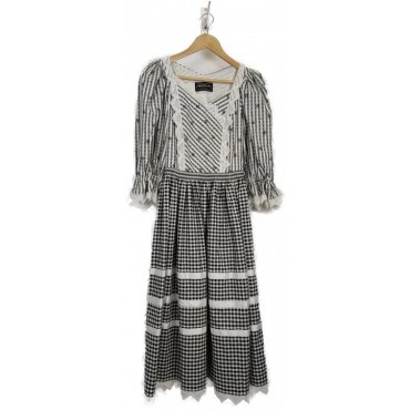 Sportalm Damen Kleid mehrfarbig, gemustert Gr. 36 Vintage